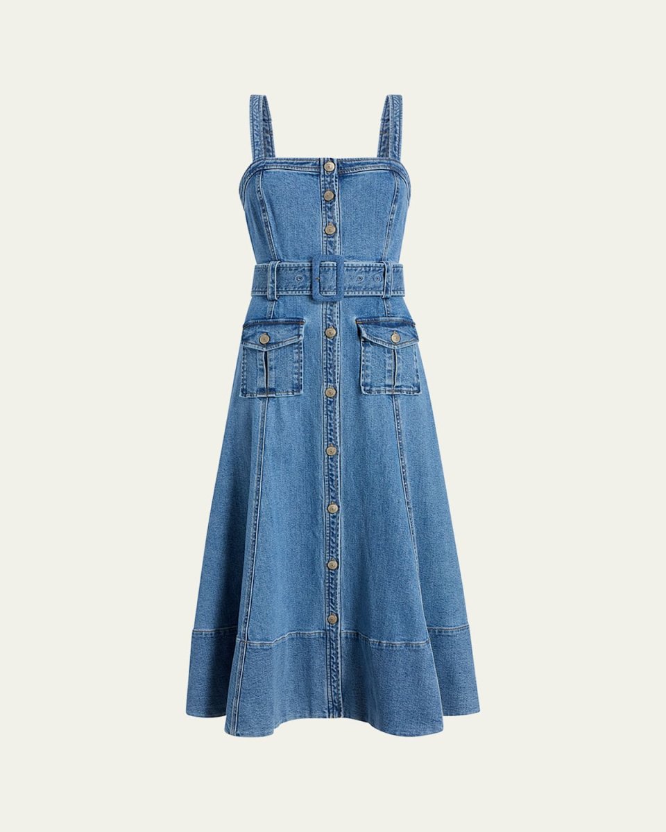 Vega Denim Midi Dress